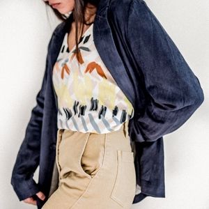 Astars Navy Blue Blazer (Vegan)